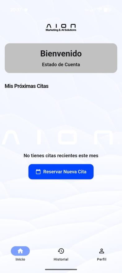 App Gestor de Citas — inicio
