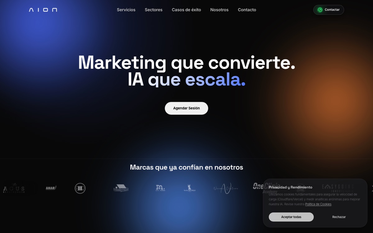AION Marketing — web de agencia